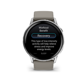 Garmin Venu 4 – 45 mm  Silver with Silver Gray Silicone Band