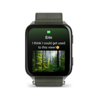 Garmin Venu X1 Moss with Titanium Caseback and Moss ComfortFit Nylon Band