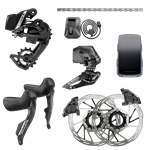 SRAM Force AXS 2X E1 Electr HRD group (Hammerhead Karoo Force color, Left Right Shift/Hyd ED FM, Chain Force 114l, RD 36T wbatt, FrontDer wbatt, Paceline A2 CL 160mm,Charger, guide)