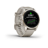 Garmin epix Pro (Gen 2), Sapphire Edition  42 mm, Soft Gold with Light Sand Band