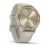 Garmin vívomove Trend, Cream Gold Stainless Steel Bezel with French Gray Case and Silicone Band