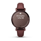 Garmin Lily 2 Classic, Dark Bronze with Mulberry Leather Band