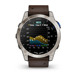 Garmin D2 Mach 1, Aviator Smartwatch with Oxford Brown Leather Band