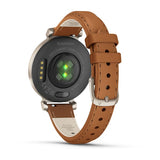 Garmin Lily 2 Classic, Cream Gold with Tan Leather Band