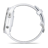 Garmin Forerunner 965, Titanium Bezel with Whitestone Case and Whitestone/Powder Gray Silicone Band