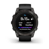 Garmin epix Pro (Gen 2), Sapphire Edition  47 mm, Carbon Gray DLC Titanium with Black Band