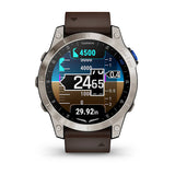 Garmin D2 Mach 1, Aviator Smartwatch with Oxford Brown Leather Band