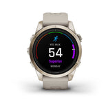 Garmin epix Pro (Gen 2), Sapphire Edition  42 mm, Soft Gold with Light Sand Band