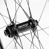 Boyd Cycling, Pinnacle, Wheel, Front, 700C / 622, Holes: 24, 12mm TA, 100mm, Disc Center Lock