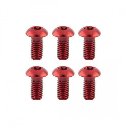 Brake Part Clk Disc Bolts Ano Red Pkof6