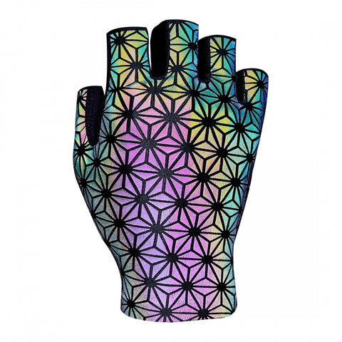 Supacaz, SupaG Twisted, Short Finger Gloves, Oil Slick, L, Pair