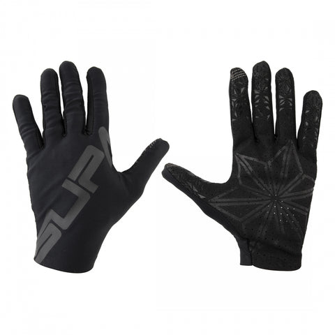 Supacaz, SupaG Long, Full Finger Gloves, Blackout, L, Pair