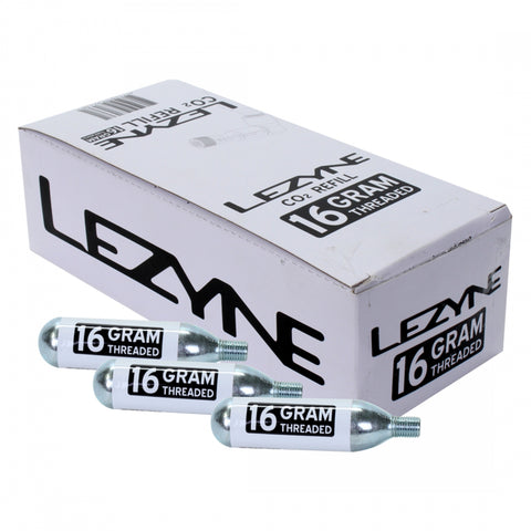 Lezyne, CO² Cartridges, Threaded, 16g, 30 units