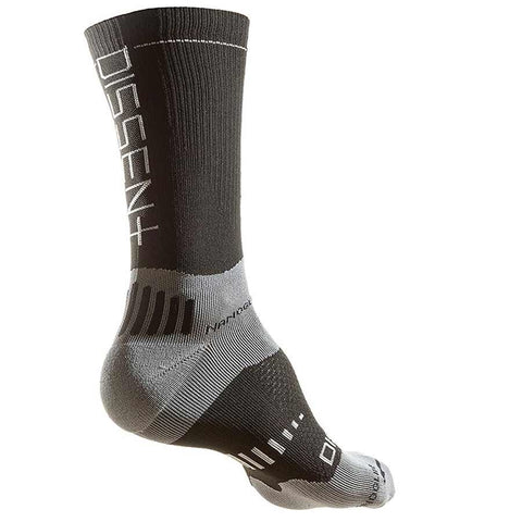 Dissent, Supercrew Nano 8'', Compression socks, Black, S (Men 3.5-6.5)