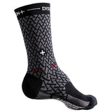 Dissent, Genuflex Crew Protect 8'' SEMENUK, Compression socks, Black, M (Men 8-10)