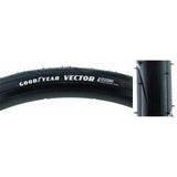 Goodyear, Vector 4Seasons Tubeless, Tire, 700x25C, Folding, Tubeless Ready, 120TPI, Black
