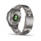 Garmin, fenix 6, Sapphire, Watch, Watch Color: Black, Wristband: Grey - Titanium, 010-02158-22