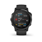 Garmin, fenix 6S Pro, Watch, Watch Color: Black, Wristband: Black - Silicone, 010-02159-13