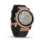 Garmin, fenix 6S, Sapphire, Watch, Watch Color: Rose Gold Tone, Wristband: Black - Nylon, 010-02159-36