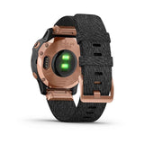 Garmin, fenix 6S, Sapphire, Watch, Watch Color: Rose Gold Tone, Wristband: Black - Nylon, 010-02159-36