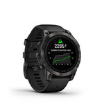 Garmin Fenix Epix Pro (Gen 2), 47mm, Sapphire, Carbon Gray DLC Titanium, Black