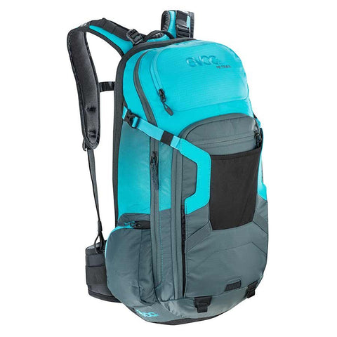 EVOC, FR Trail Protector, 20L, Backpack, Slate/Neon Blue, ML