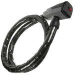 EVO, Lockdown, Armored cable, Key, 18mm, 100cm, 39'', Black