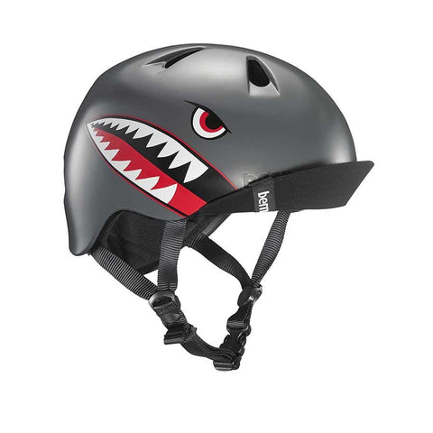 Bern, Nino, Helmet, Satin Grey Flying Tiger, SM, 51.5 - 54.5cm