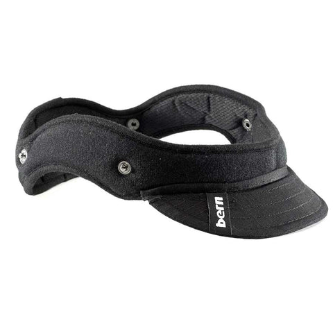 Bern, Nino Warm Weather Liner with Visor, Black with Visor, XSS