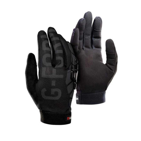 G-Form, Sorata Trail, Full Finger Gloves, Unisex, Black/Black/Grey, XS, Pair