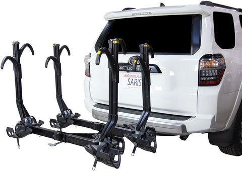 Saris SuperClamp EX Hitch Bike Rack - 4-Bike 2 Receiver Black