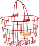 Nantucket Surfside Adult Wire D Handlebar Basket Red