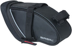 Basil Sport Design Saddle Bag - 1L Strap Mount Black