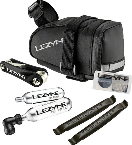 Lezyne MCaddy Seat Bag with Twin Speed Drive 16g CO2 Rap6 Tool SMartKit