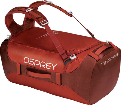 Osprey Transporter 65 Duffel Bag: Ruffian Red