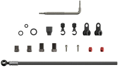 BRAKE DISC SRAM HYD HOSE KIT BK 2000mm BANJO BLACK MTN/RD BK