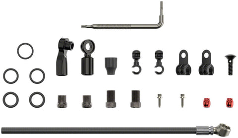 BRAKE DISC SRAM HYD HOSE KIT BK 2000mm BANJO BEVELED RD BK