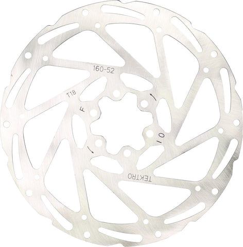 Tektro TR160-52 Disc Rotor - 160mm 6-Bolt 1.8mm Thickness For 2-Piston