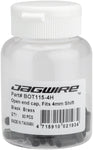 Jagwire 4mm Open Brass End Cap Bottle of 50 Black