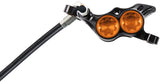 Hope Tech 4 E4 Disc Brake and Lever Set - Front, Hydraulic, Post Mount, Orange