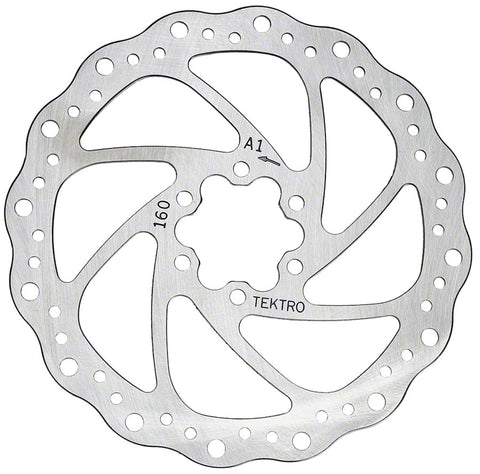 Tektro Wavy Type Disc Brake Rotor 203mm 6Bolt Silver