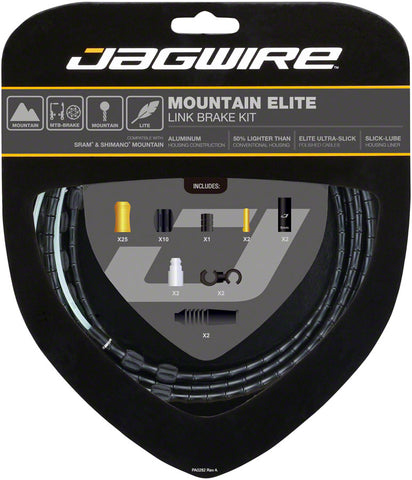 Jagwire Mountain Elite Link Brake Cable Kit with UltraSlick Uncoated Cables