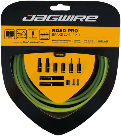 Jagwire Pro Brake Cable Kit Road SRAM/Shimano Organic Green