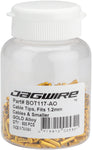 Jagwire 1.2mm Cable End Crimps Gold Bottle/500