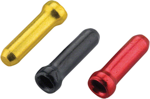 Jagwire Cable End Crimps 1.8mm Gold/Black/Red Bag of 90