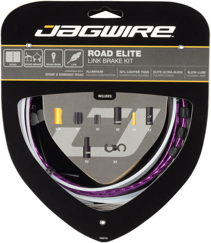 Jagwire Road Elite Link Brake Cable Kit SRAM/Shimano with Polished UltraSlick