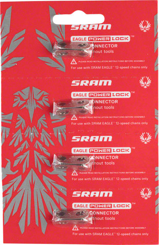 SRAM Eagle PowerLock Link for 12 Speed Chain Silver Card/4