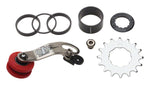 DMR STS Chain Tensioner and Cassette Spacer Combo Kit Stainless Steel Silver