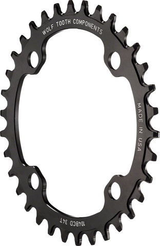 Wolf Tooth 104 BCD Chainring 32t 104 BCD 4Bolt DropStop Black