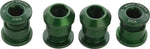 Wolf Tooth Set of 4 Chainring Bolts for 1x use Dual Hex Fittings Green